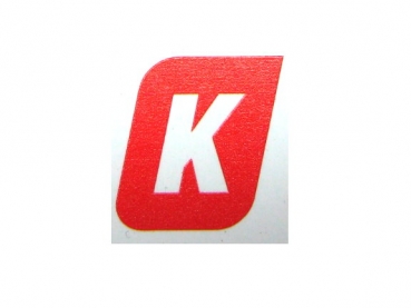 Kröger "K"  Rot im Satz 7,5 mm Höhe